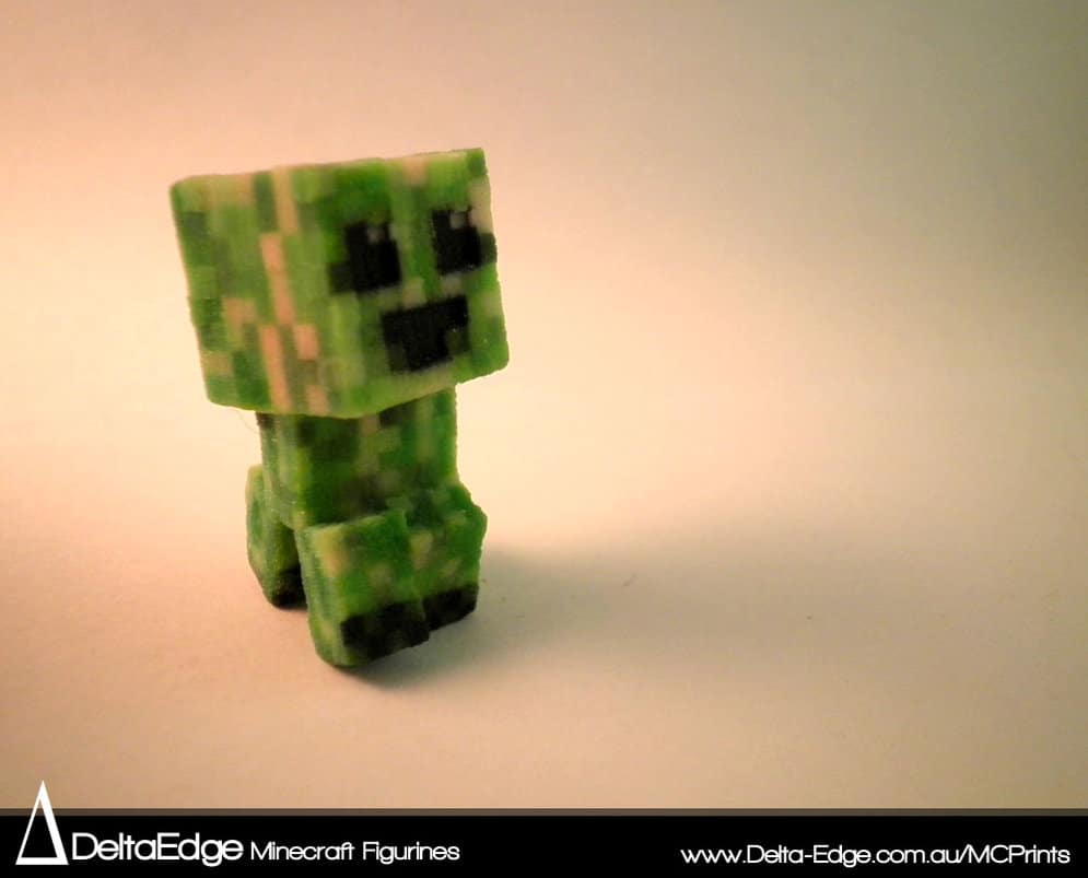 Minecraft Figurines 3D Printed For Real Life Playing