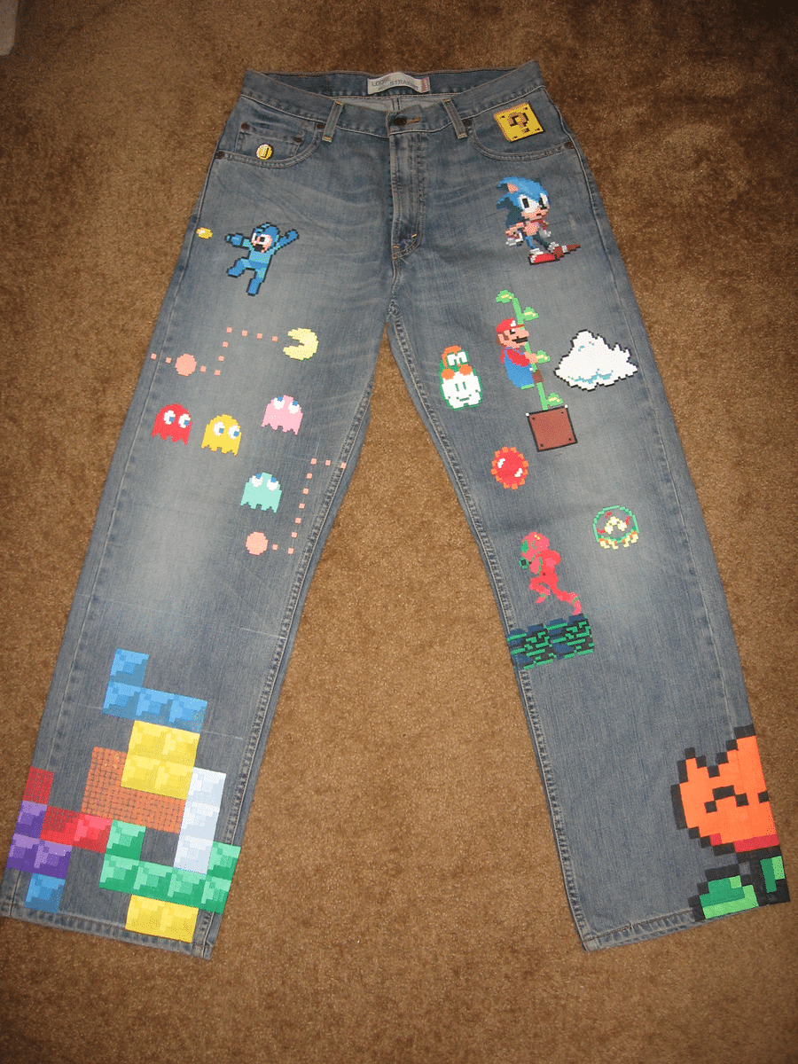 Retro Jeans Deliver The Ultimate Gaming Geek Fashion Retro Jeans Deliver The Ultimate Gaming Geek Fashion