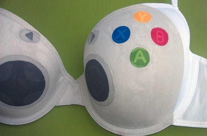 Video Game Controller Bra Spawns Distraction On An Epic Scale