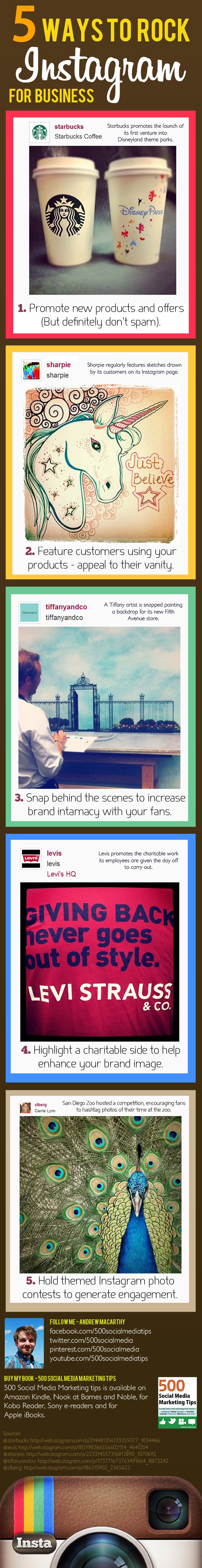 5 Killer Ways To Rock Instagram For Business [Infographic]