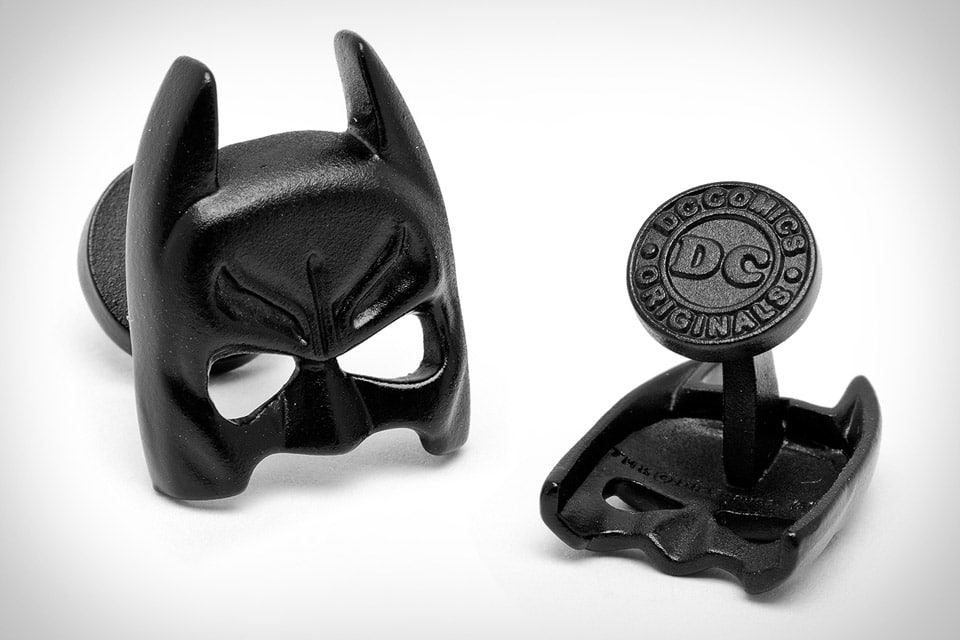 Sexy Satin Black Batman Mask Cufflinks For Men Sexy Satin Black Batman Mask Cufflinks For Men