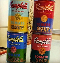 Campbell's Soup Pop Art Packaging Inspired By Andy Warhol