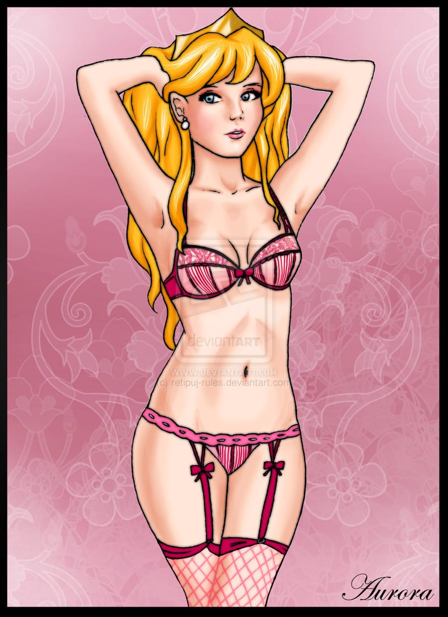 Disney Princesses Redesigned As Lingerie Models [9 Illustrations]