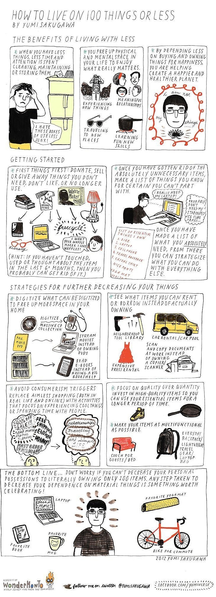 Live With Less: How To Prune Your “Things” Down [Chart]