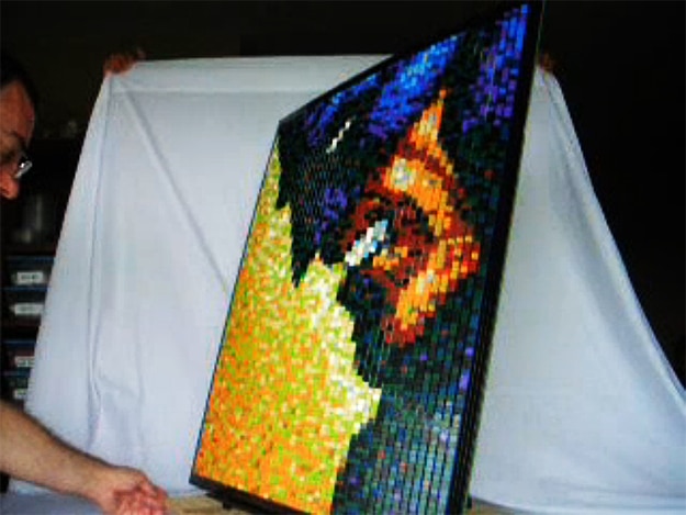 LEGO Art Build Changes Depending On Angle Of View