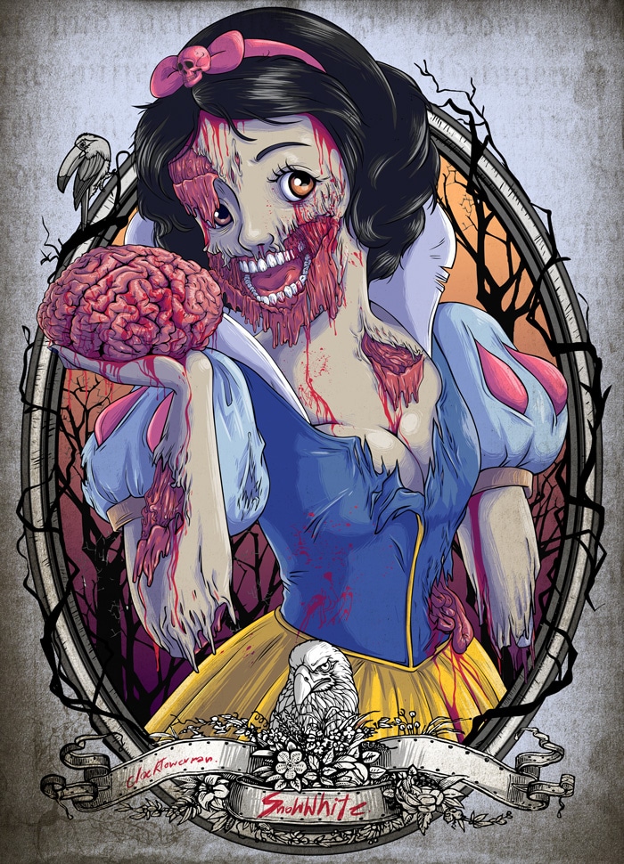 Zombified Disney Princesses Will Haunt Your Dreams