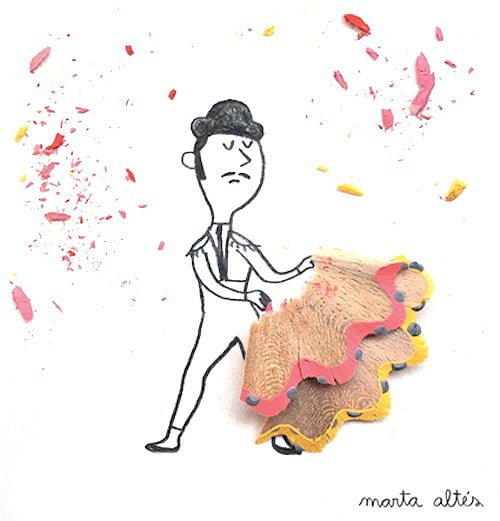 Pencil Art: 8 Simple Illustrations Made With Pencil Shavings