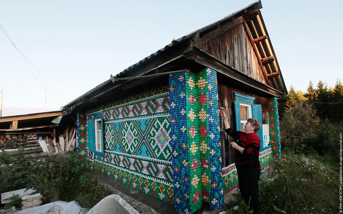 That’s One Way To Reuse…House Covered In 30,000 Bottle Tops