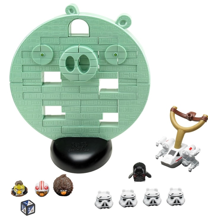 Death Star Destruction With Real Angry Birds Jenga Game