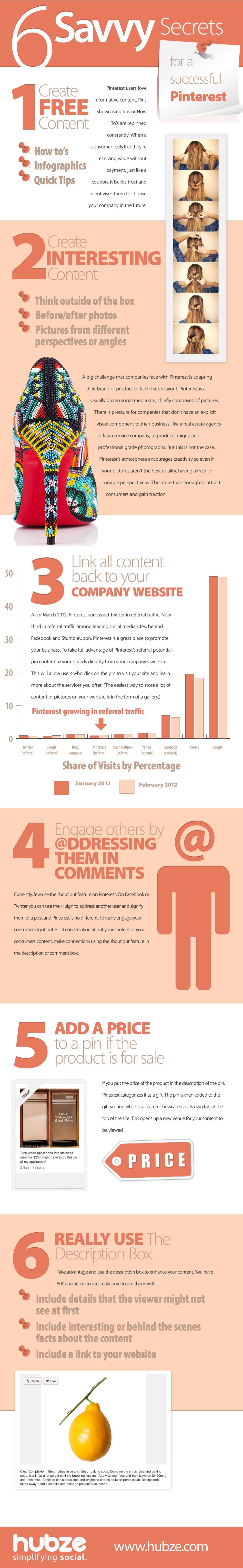 Marketing Secrets For Success On Pinterest [Infographic]