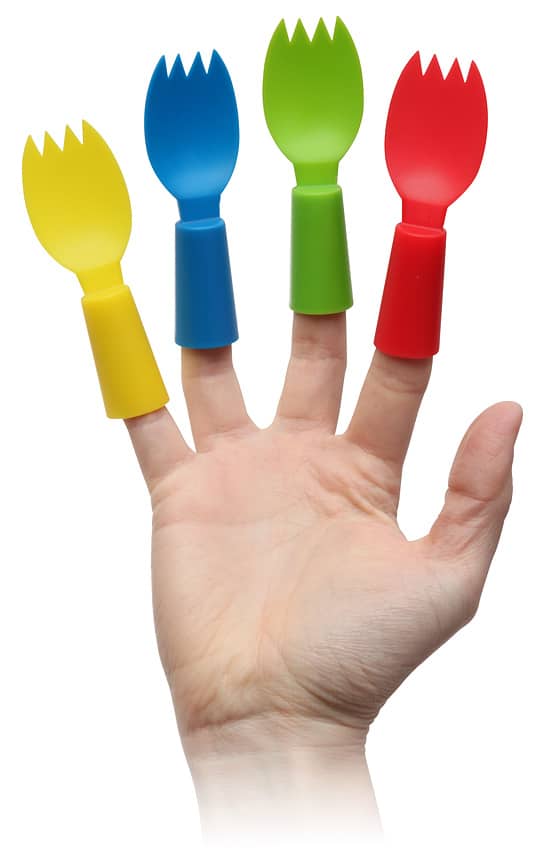 Spork Finger Utensils Will Have You Eating With Your Fingers Spork Finger Utensils Will Have You Eating With Your Fingers