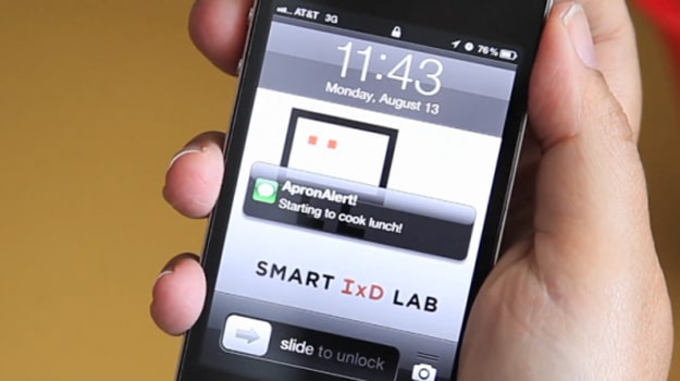 Tweeting & Texting Cooking Apron Alerts You When Lunch Is Ready