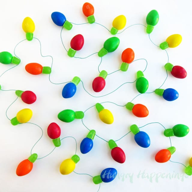 DIY Festive & Colorful Holiday Lights Made With Candy
