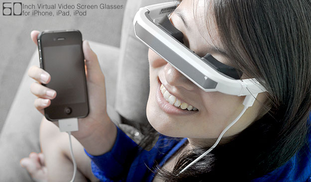 iPhone Glasses Enable A Virtual Personal Movie Screen iPhone Glasses Enable A Virtual Personal Movie Screen