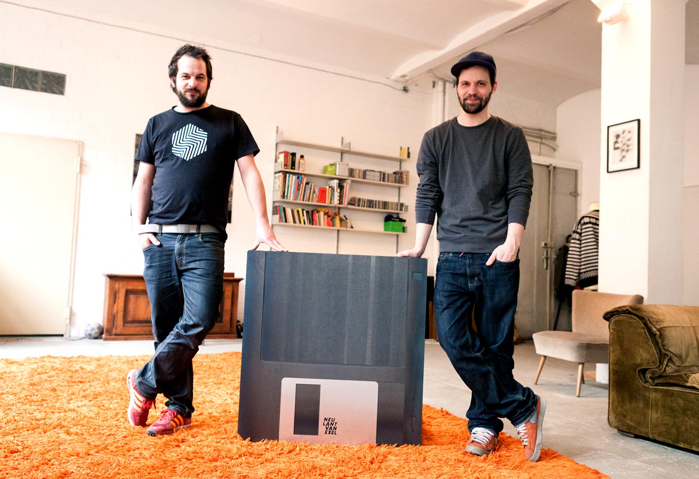 Giant Floppy Disk Becomes The Ultimate Retro Coffee Table