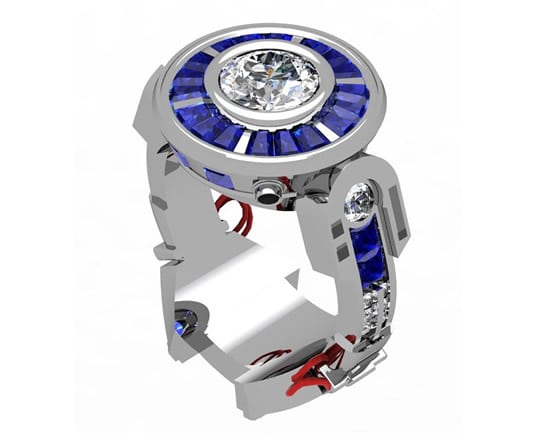 Star Wars Fan Creates One Of A Kind R2-D2 Engagement Ring