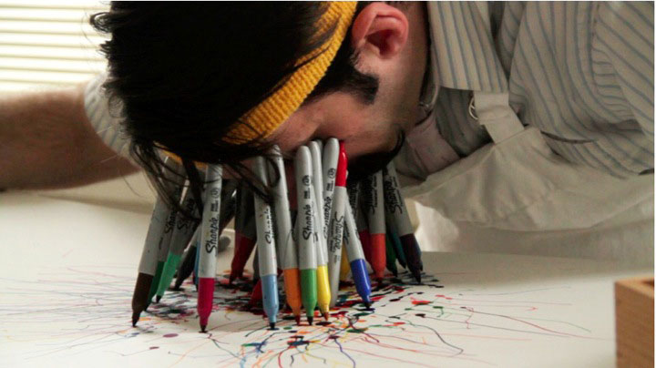 Bleeding Sharpie Markers Art Created In The Most Bizarre Way