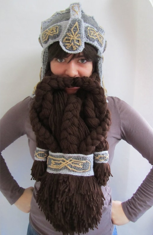 Epic Crocheted Dwarven Helmet To Keep You Warm Epic Crocheted Dwarven Helmet To Keep You Warm