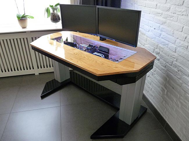 Adjustable Custom Computer Desk Mod Fit For A True Geek Adjustable Custom Computer Desk Mod Fit For A True Geek
