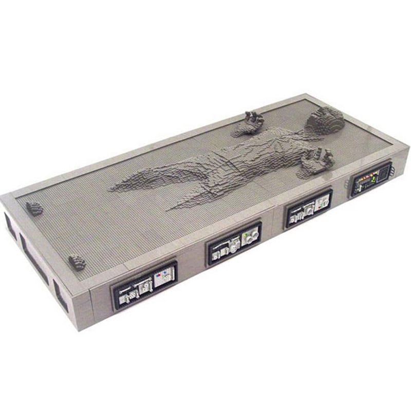 Mind-Twisting Han Solo Frozen In Carbonite LEGO Build