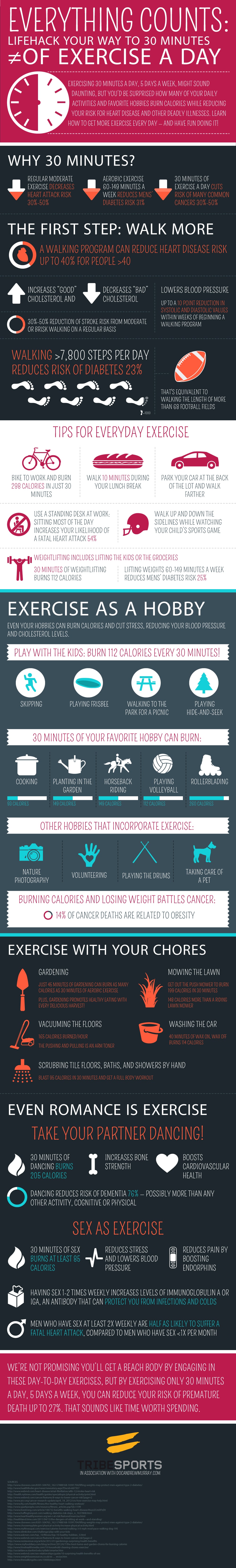 How To Lifehack Your Exercise Into Every Day [Infographic]