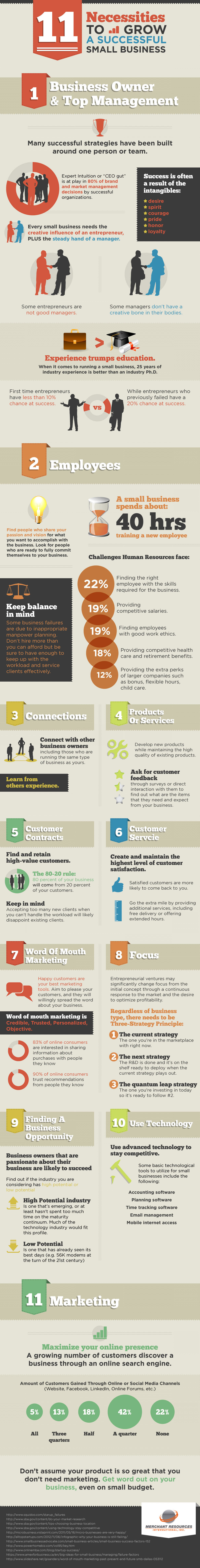 11 Must-Haves To Grow A Successful Business [Infographic]