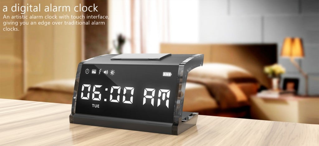 shock alarm clock you cant take off