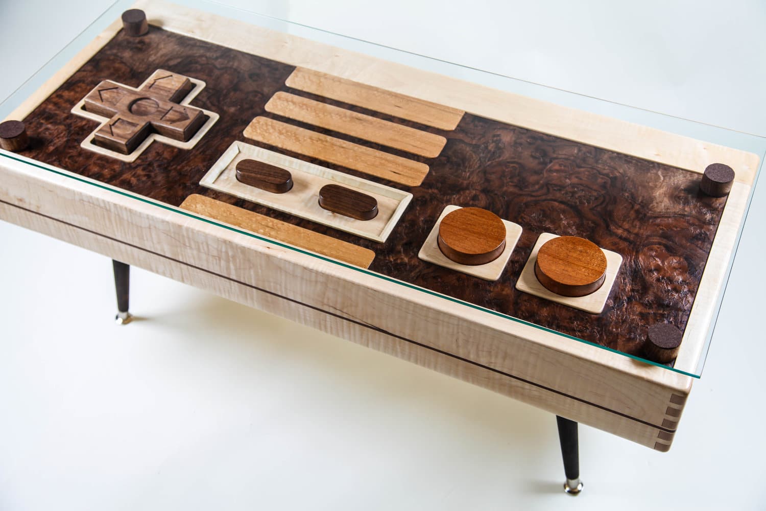 Functional Wooden NES Controller Coffee Table Available For $3,700 Functional Wooden NES Controller Coffee Table Available For $3,700