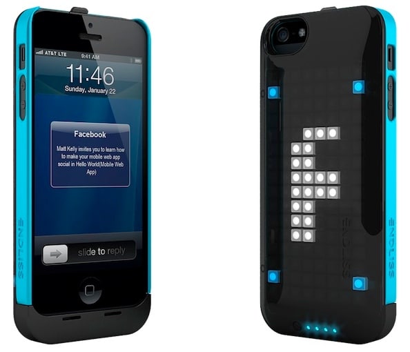 LED iPhone 5 Case Displays Pixelated Messages On Its Back LED iPhone 5 Case Displays Pixelated Messages On Its Back