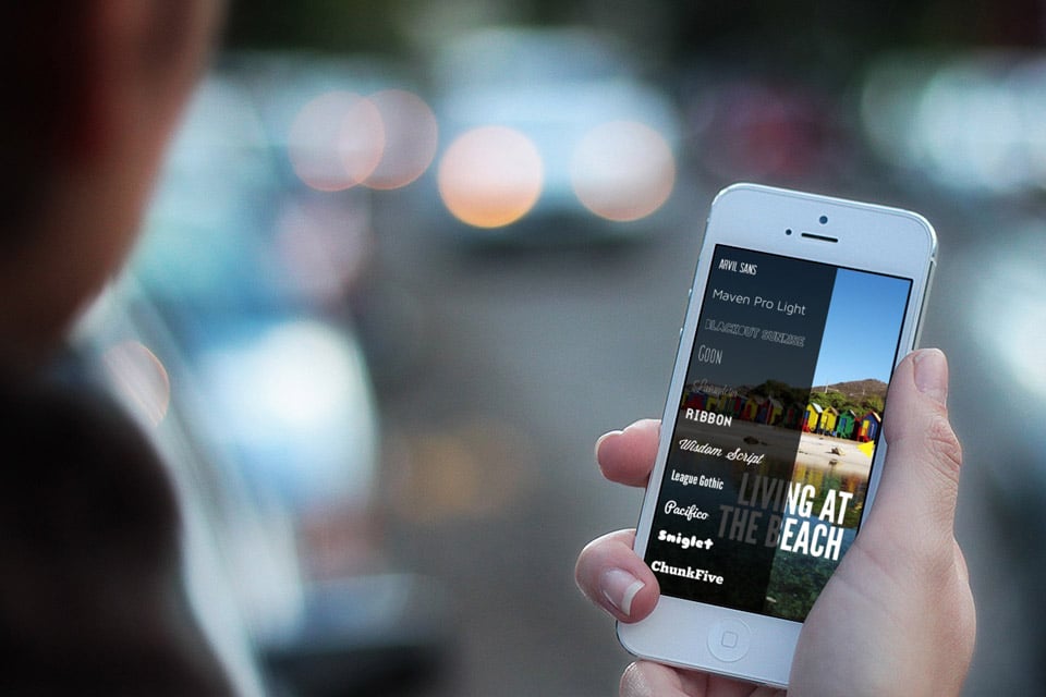 Over: The Photo Editing App That Adds Typography To Your Photos
