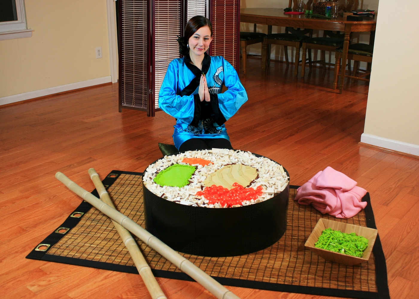 LEGO Sushi: One Giant Sushi Roll Created Entirely From LEGO