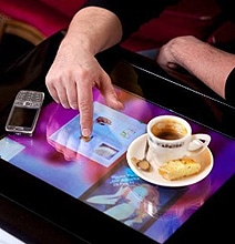 Order Dinner From A Touchscreen Menu Embedded In Your Restaurant Table