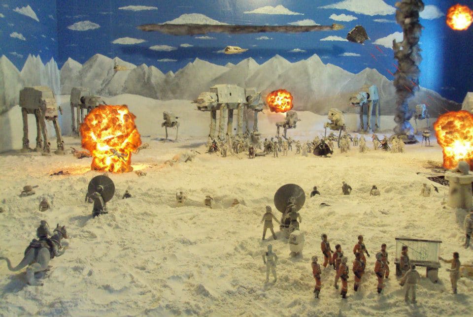 Guy Recreates Battle Of Hoth (Complete With Explosions) In His House