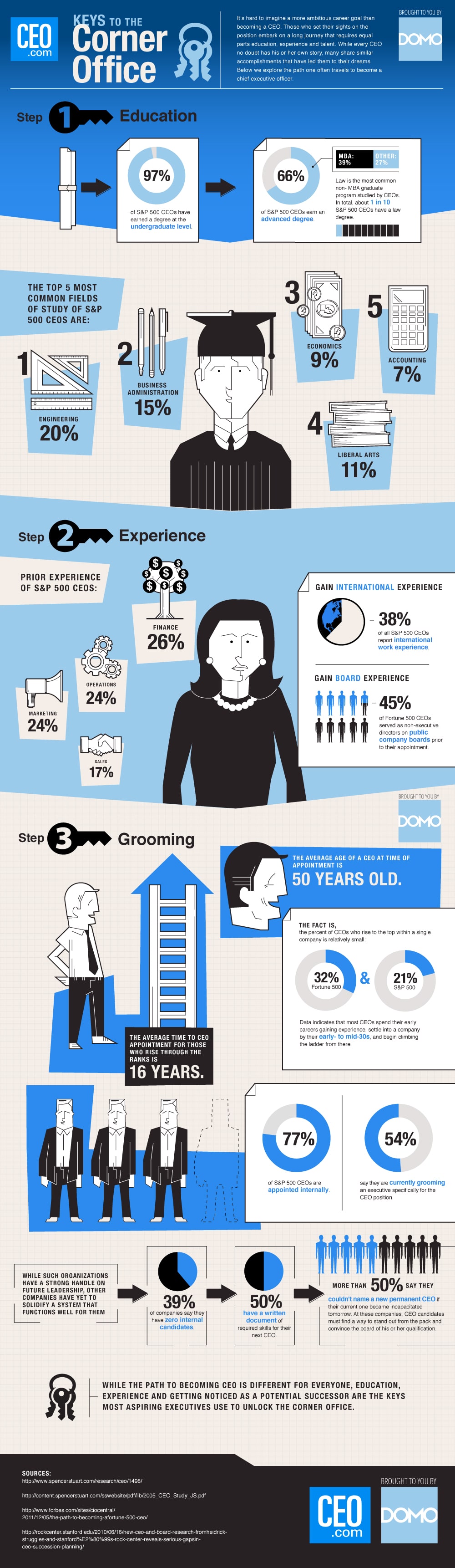 What To Expect On Your Journey To Becoming A CEO Infographic 