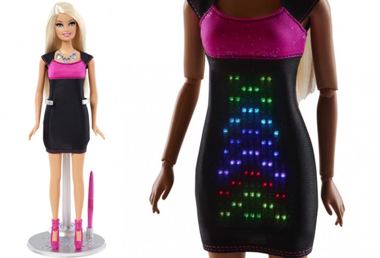 Barbie Takes On Wearable Tech In An Interactive LED Dress For 2013