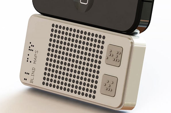 Braille Map iPhone Accessory Guides The Blind Through Touch Braille Map iPhone Accessory Guides The Blind Through Touch