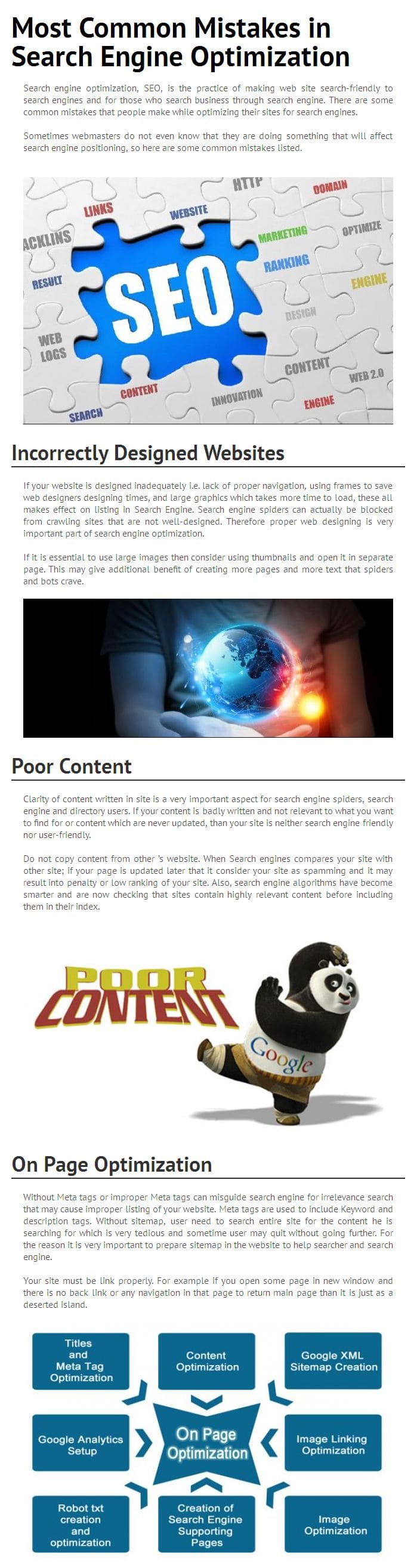 Most Common SEO Mistakes That Scuffle Your Ranking [Infographic]