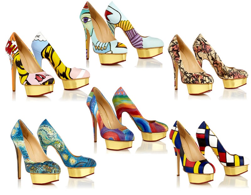 High Heel Shoes Painted To Look Just Like Famous Artworks