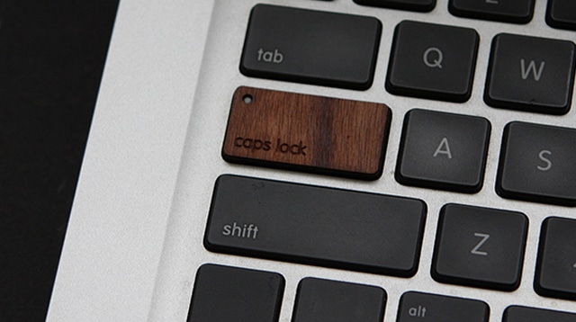 Give Your MacBook Pro Some Personality With Wood Keyboard Keys Give Your MacBook Pro Some Personality With Wood Keyboard Keys