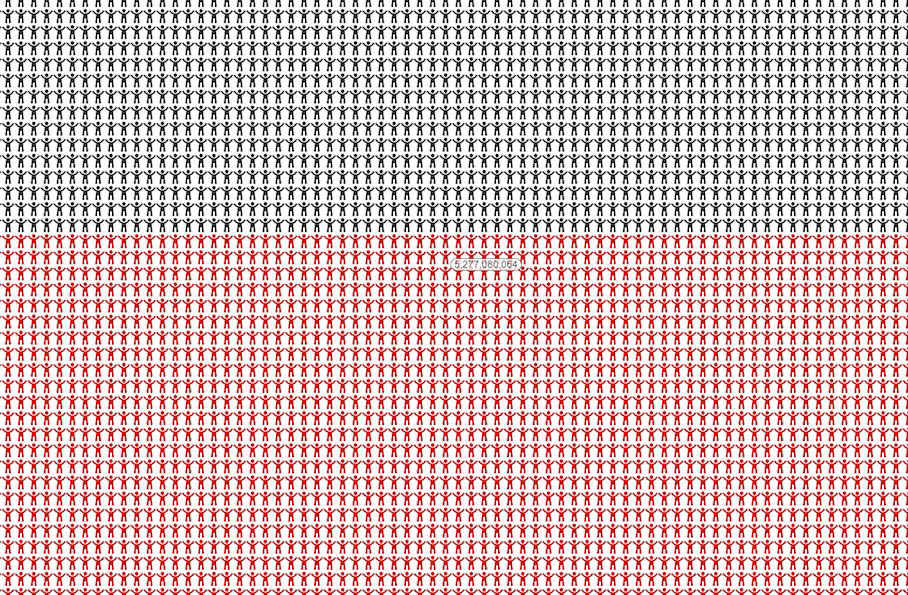 7 Billion: Every Single Person In The World Represented On One Chart