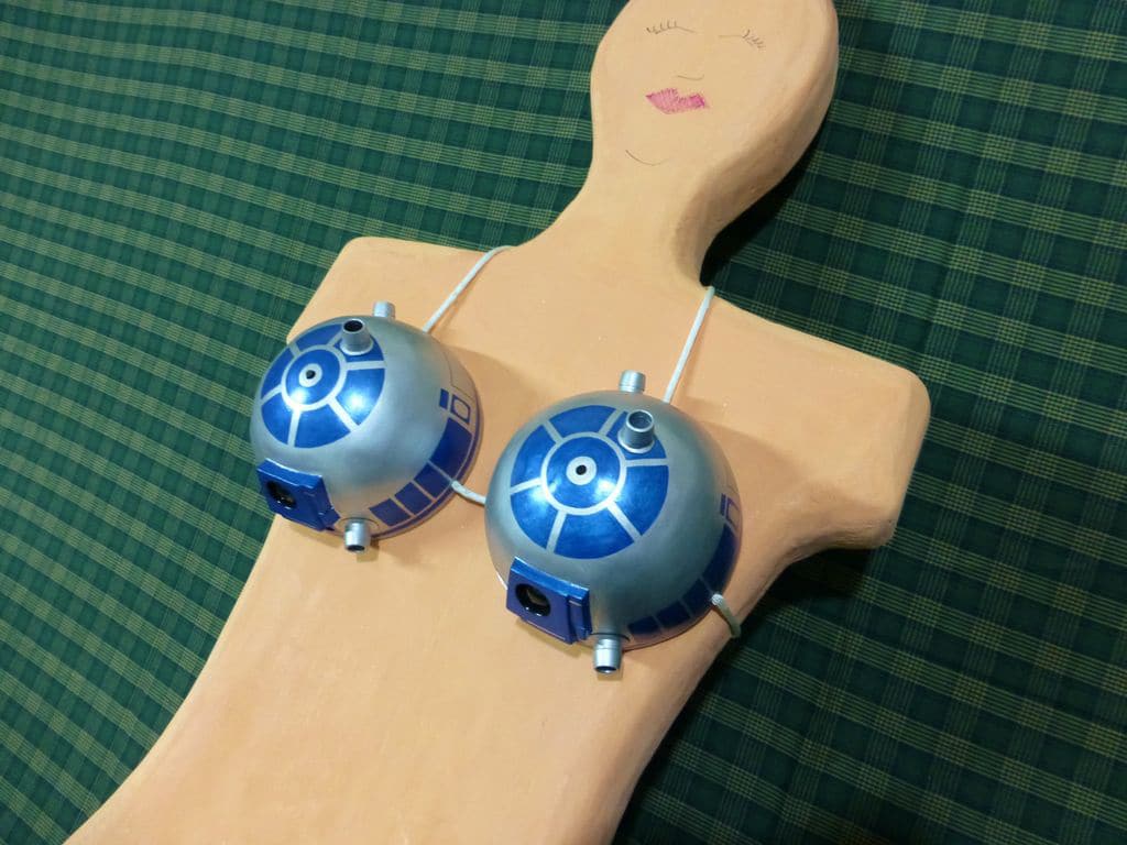 The Ultimate DIY Star Wars R2-D2 Bra (Complete With Bleeps & Lights) The Ultimate DIY Star Wars R2-D2 Bra (Complete With Bleeps & Lights)