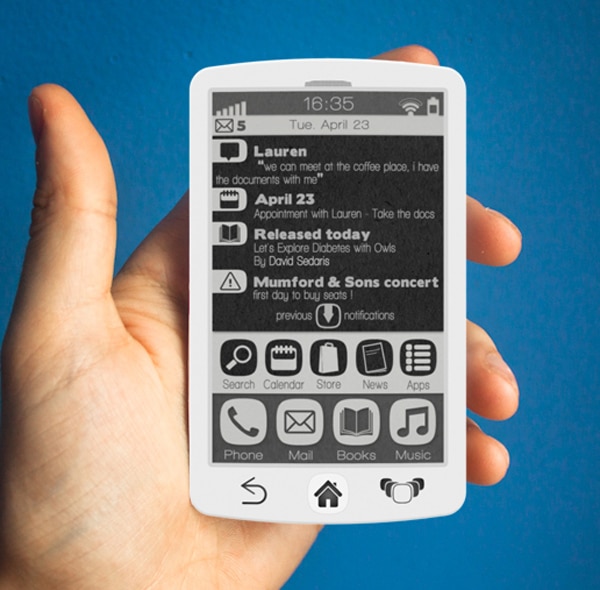 Booklet: First E-Ink Smartphone Concept Unveiled Booklet: First E-Ink Smartphone Concept Unveiled