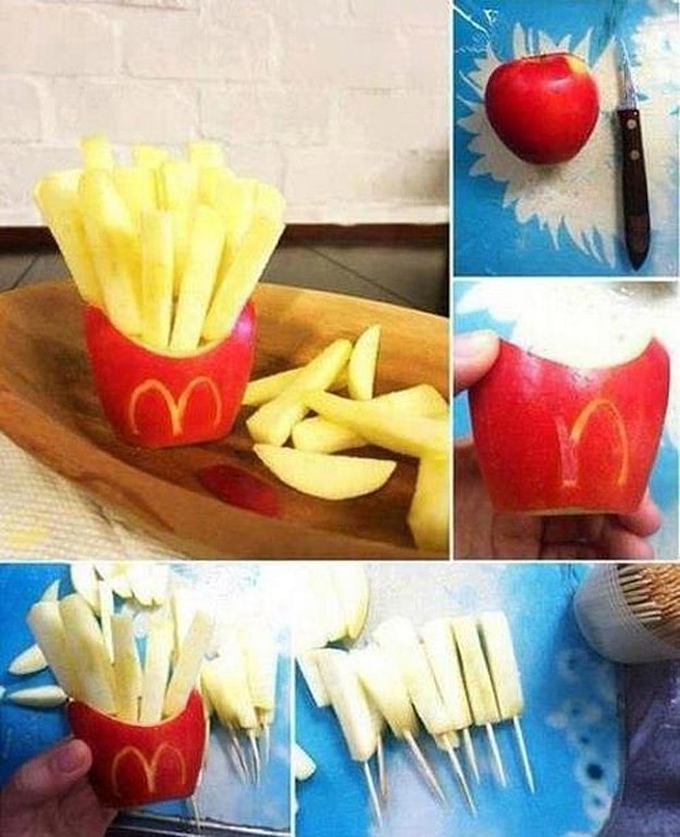 How To Trick Your Brain Into Thinking An Apple Is Really French Fries How To Trick Your Brain Into Thinking An Apple Is Really French Fries