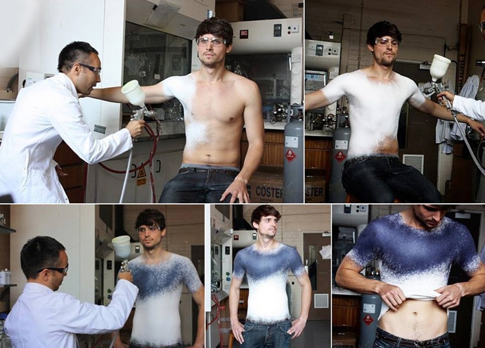 Sustainable Spray-On Clothing Technology Turns Into Fabric Instantly Sustainable Spray-On Clothing Technology Turns Into Fabric Instantly