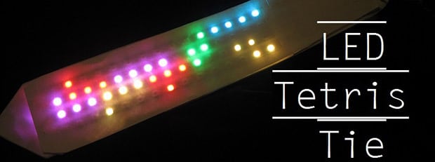 LED Tie Automatically Plays Tetris For Everyone To See LED Tie Automatically Plays Tetris For Everyone To See
