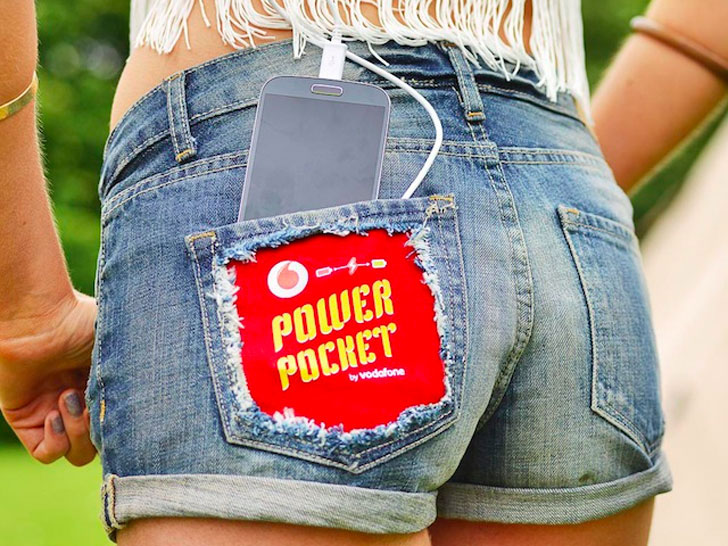Power Pocket: Jean Shorts Charge Your Smartphone With Body Heat