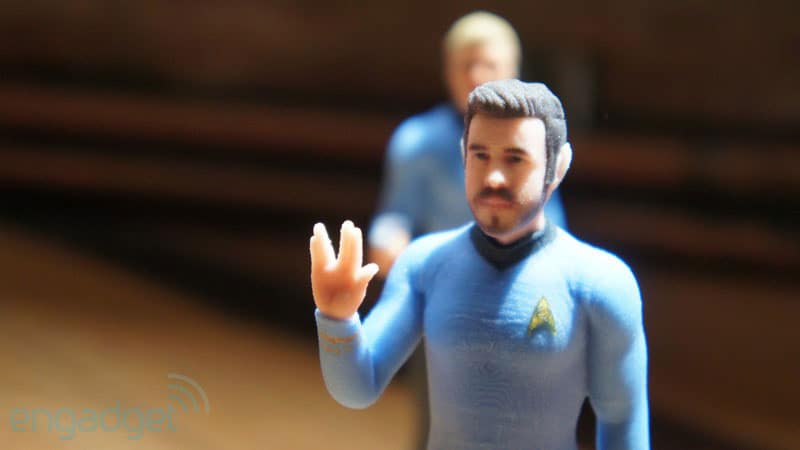 3D Printed Star Trek Figures Personalized With Your Head 3D Printed Star Trek Figures Personalized With Your Head