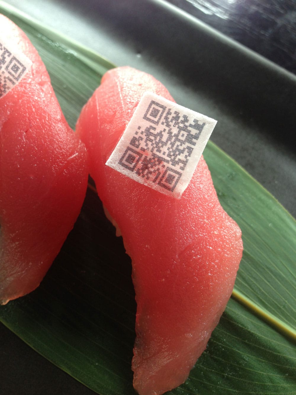 Interactive Food: High Tech Sushi With Edible QR Codes On Top