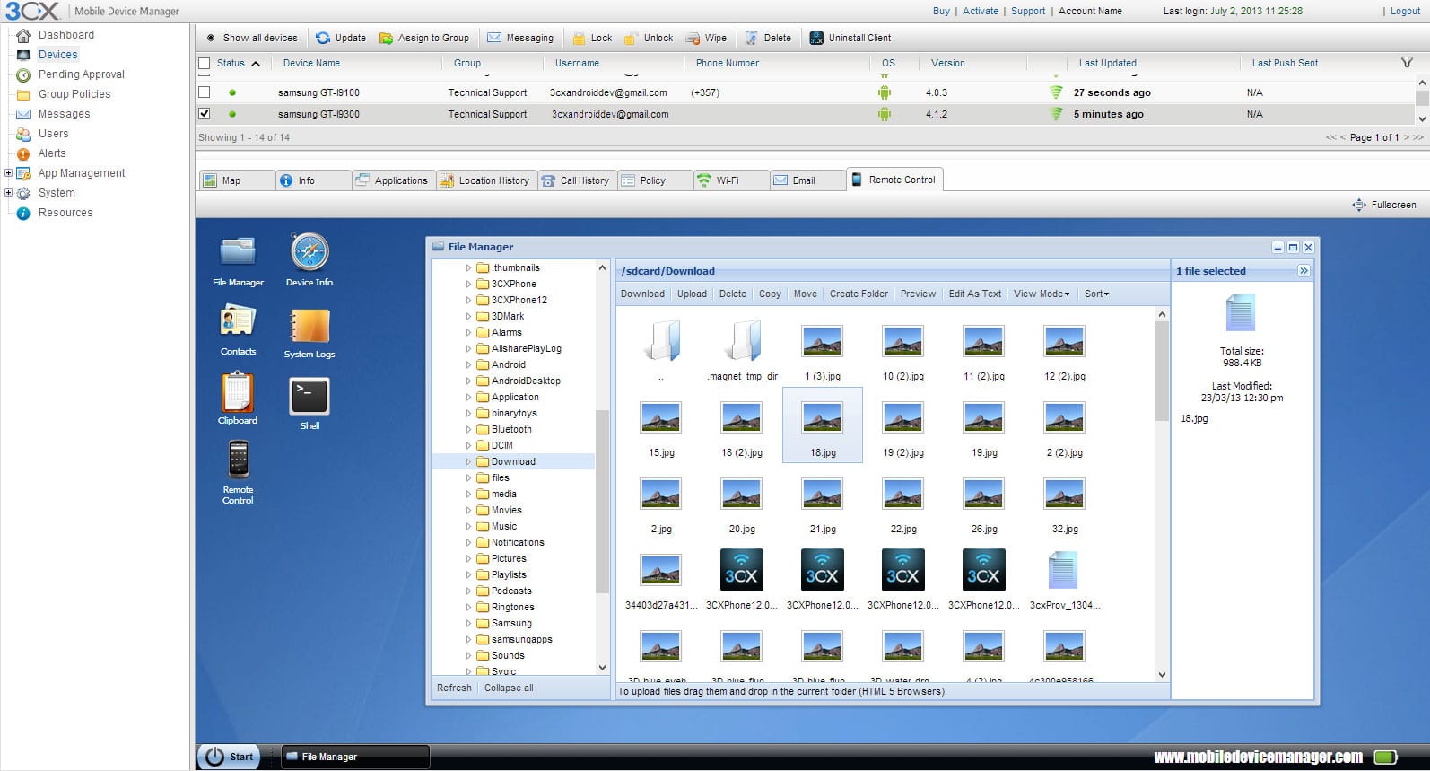 3CX Mobile Device Manager: Manage Secure And Track All Company Devices 3CX Mobile Device Manager: Manage Secure And Track All Company Devices