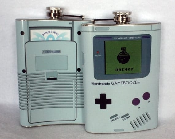 Nerdtendo Gamebooze Flask: Gaming Addiction Gone Too Far Nerdtendo Gamebooze Flask: Gaming Addiction Gone Too Far